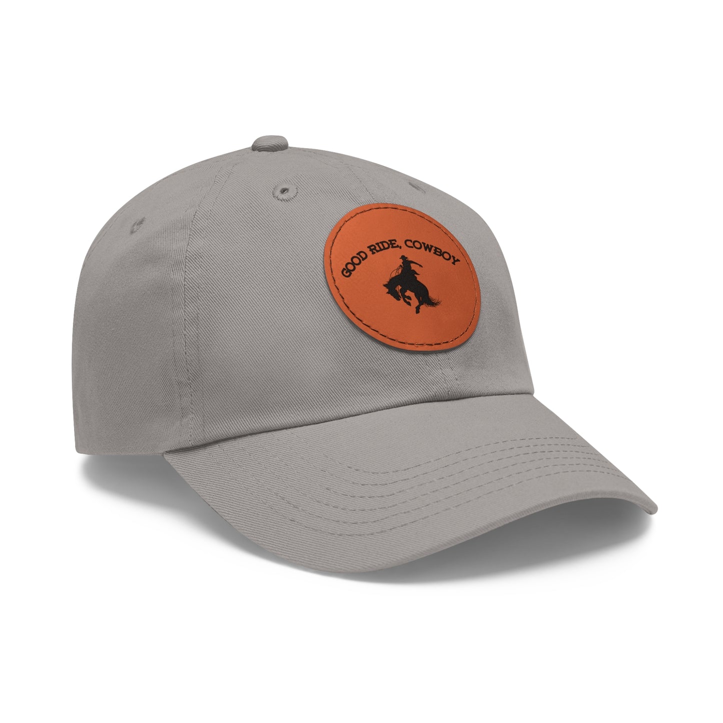 Good Ride, Cowboy Hat with Leather Patch (Round)