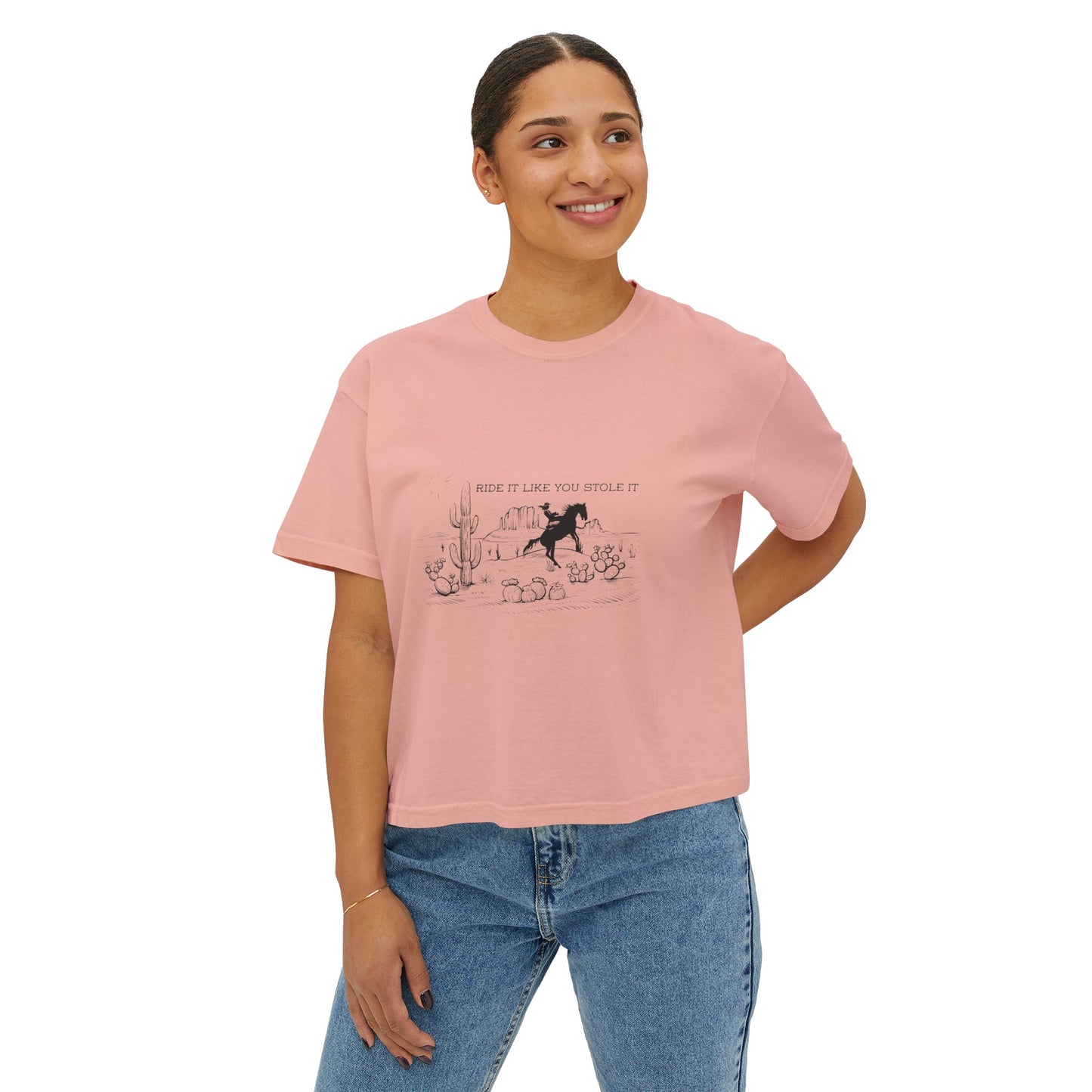 Ride it Like You Stole It Women's Boxy Tee