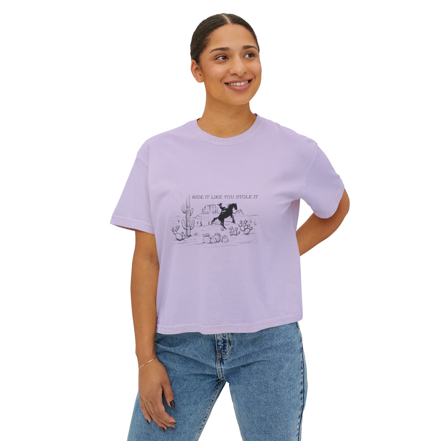 Ride it Like You Stole It Women's Boxy Tee