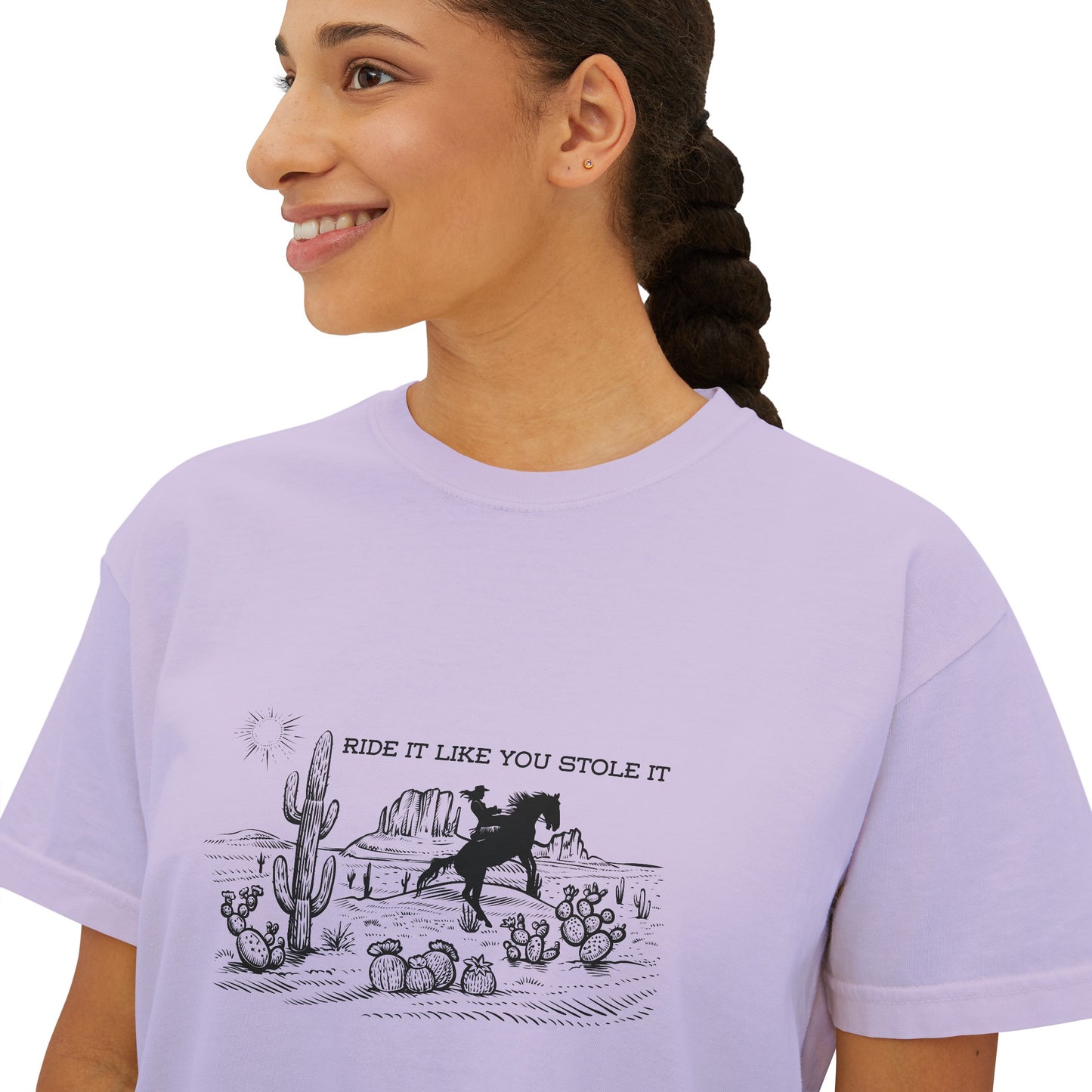 Ride it Like You Stole It Women's Boxy Tee