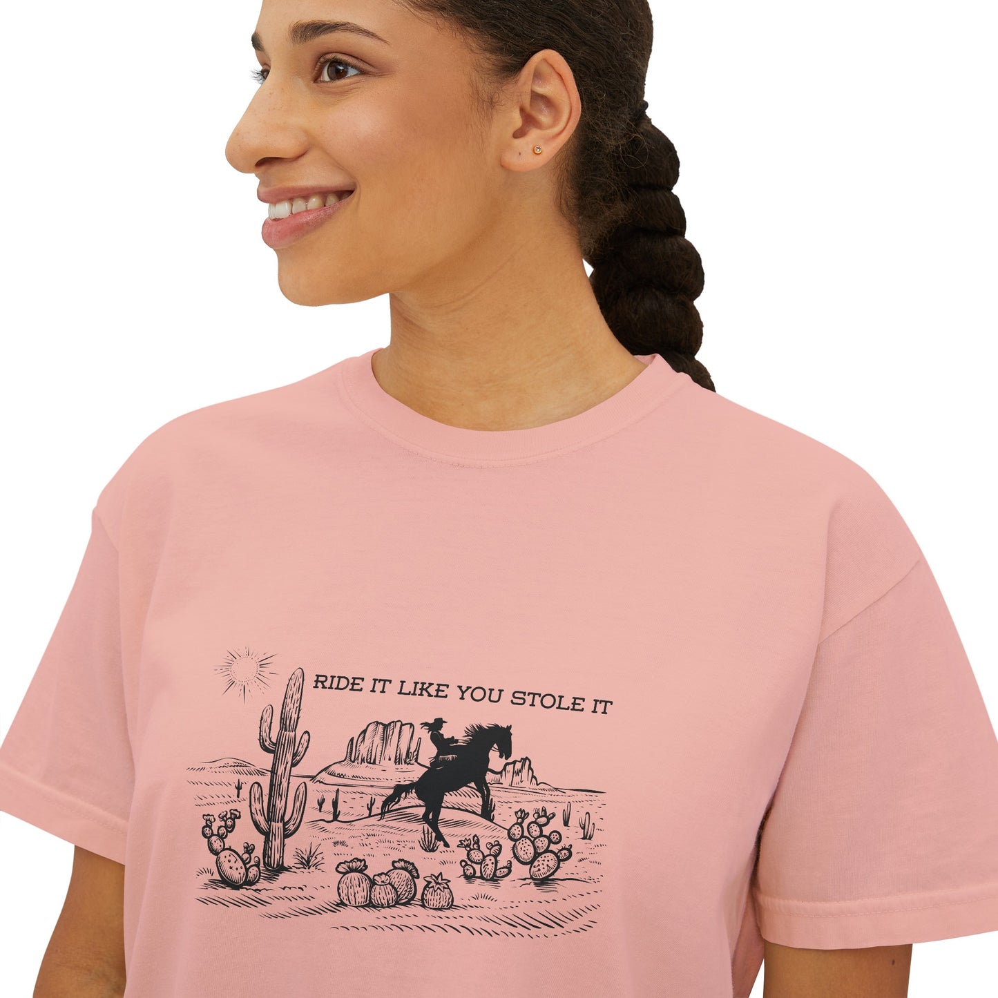 Ride it Like You Stole It Women's Boxy Tee